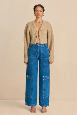 Clearance CASELLA KNIT CARDIGAN - CHAMPAGNE Tops|Knits