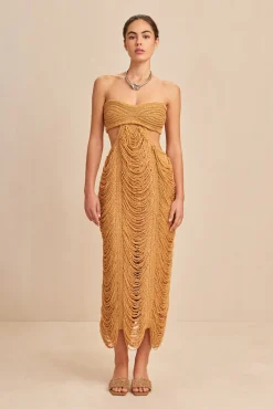 New CRESCENT KNIT DRESS - Dresses