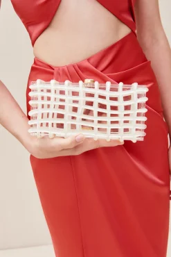 Discount RINA CLUTCH - IVORY Clutches